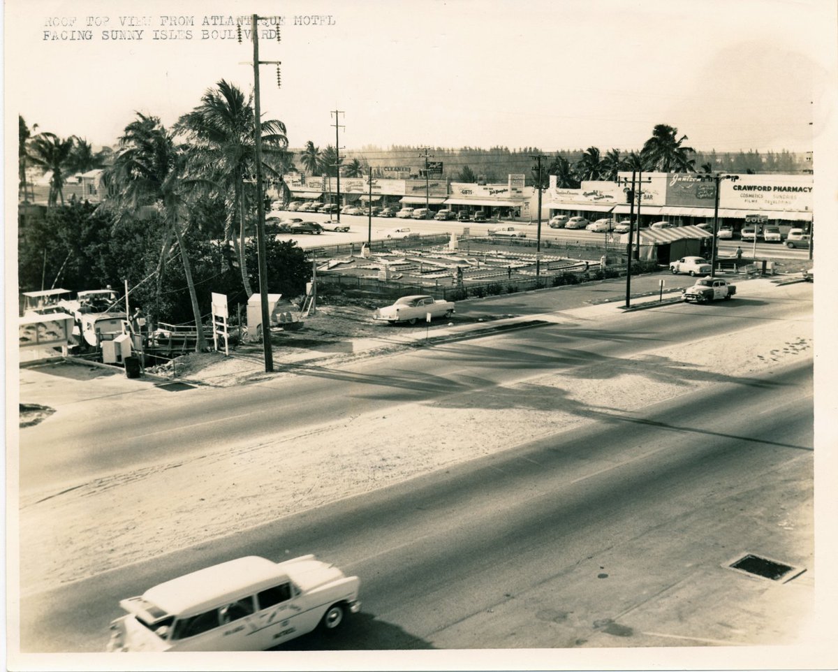 CityofSIB's tweet photo. #TBT A rooftop View from the Atlantique Motel facing Sunny Isles Blvd. 19 years of #CityofSIB #SIB19th https://t.co/FFimZgbdKp