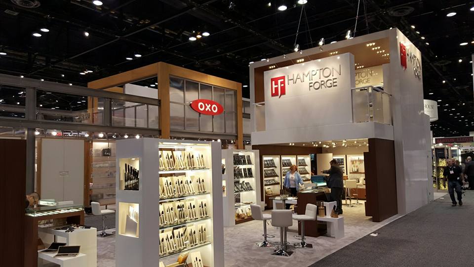 Accordex360's tweet photo. #HamptonForge booth, designed & fabricated by #Accordex for the #HomeandHousewaresShow in Chicago, IL. https://t.co/rXRJQmEePy