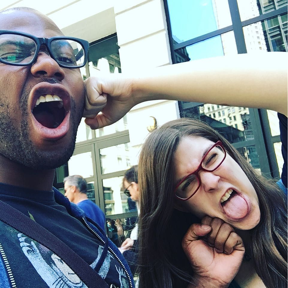 ListenToThisPod's tweet image. Sarah and I battling it out waiting in line for the late show taping. #lateshowlinecrew ift.tt/1XICFD7