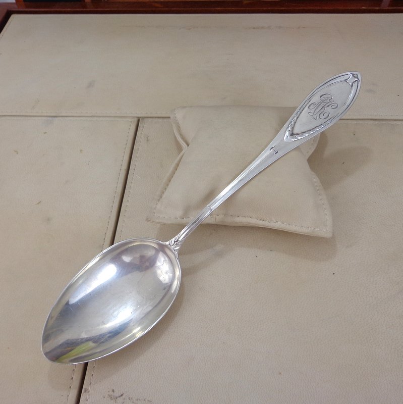PahlaviLondon's tweet photo. Antique German Silver Table Spoon #GermanAntiques #ArtNouveau #TableeDecor https://t.co/vnELkcpH8q? https://t.co/1cvcFgjxKC