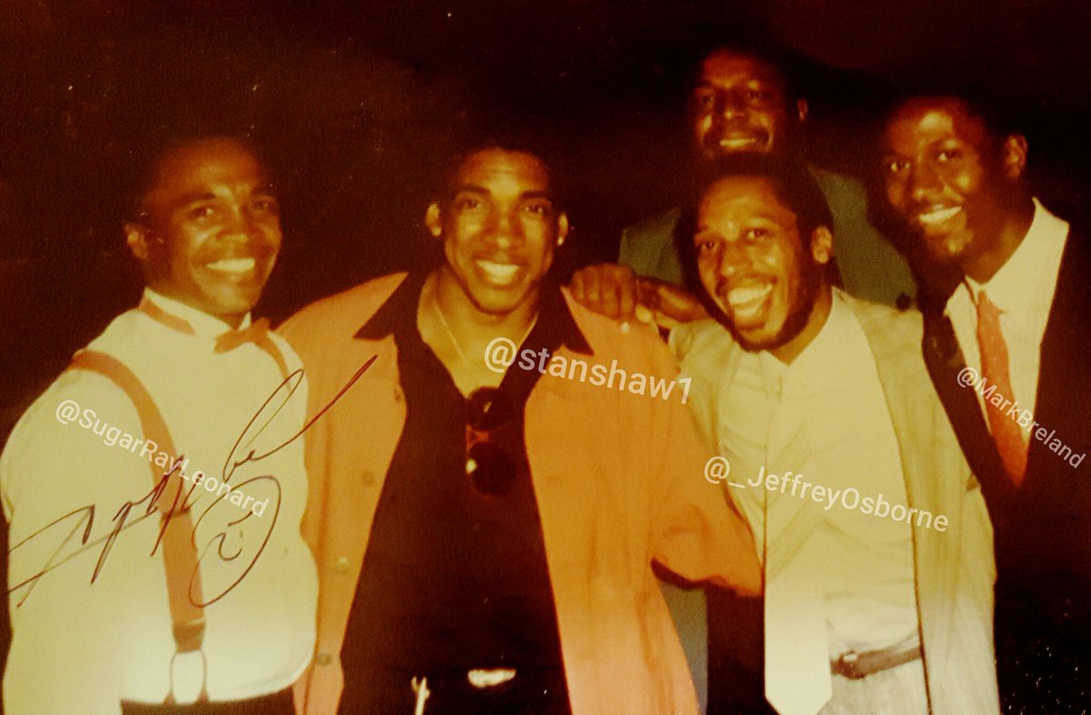 #TBT My #Champ <a href="/SugarRayLeonard/">Sugar Ray Leonard</a> me, <a href="/_JeffreyOsborne/">Jeffrey Osborne</a> <a href="/MarkBreland/">Mark Breland</a> looking good in #Vegas ! #Kings #Chillin