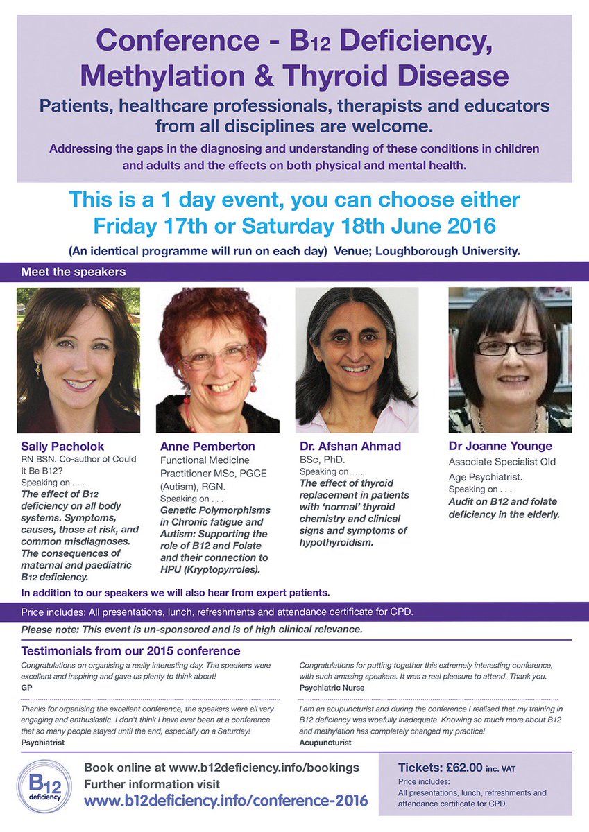 B12info's tweet photo. @HealthwatchLeic @HealthwatchE Vital learning next week #b12aware epidemic of misdiagnoses! https://t.co/rwbCt3BCUD https://t.co/xeIB7U2ze2