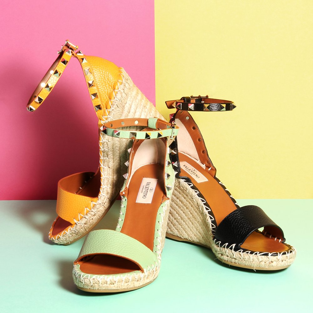 The summer espadrille gets the <a href="/MaisonValentino/">Valentino</a> treatment, making it oh-so luxurious-> go.mytheresa.com/l8sy3n