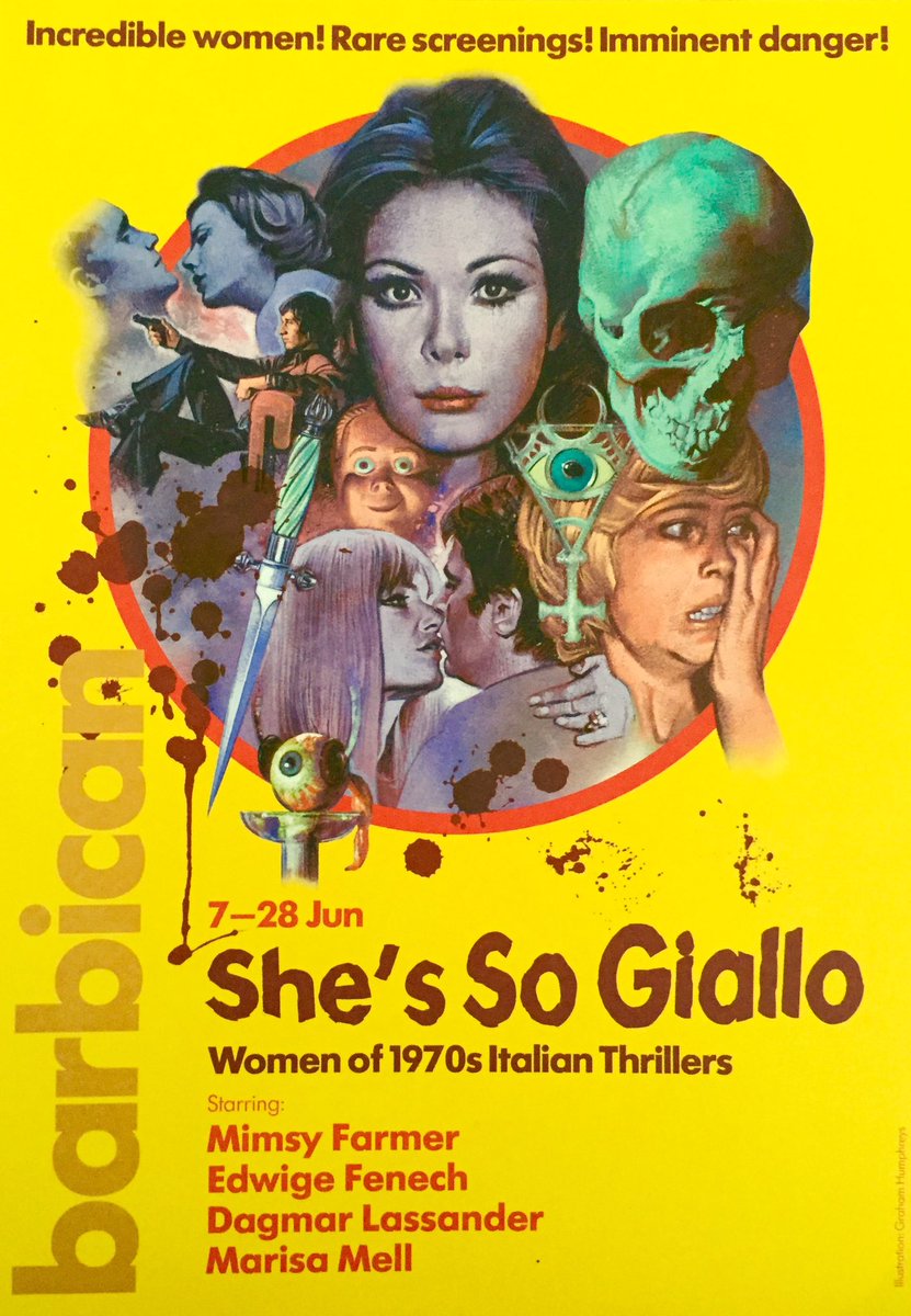 GAELDN's tweet photo. @BarbicanCentre Italian #giallocinema Women on #35mm and #16mm https://t.co/gOU38KLO7d https://t.co/Wm2NLfsjcH