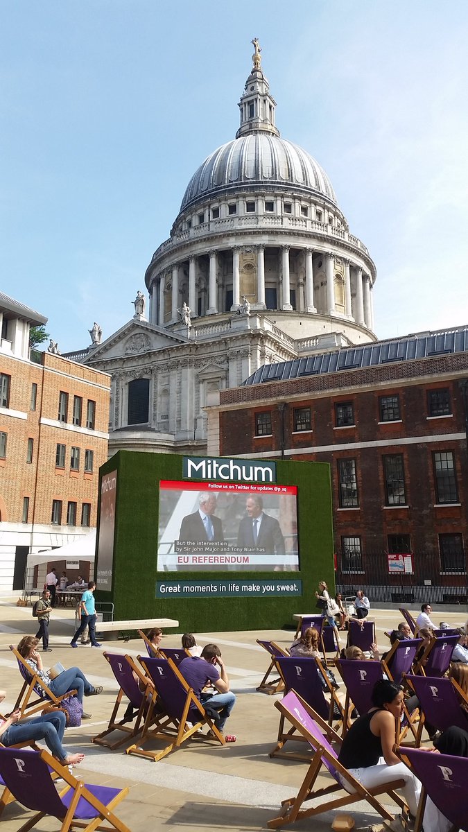 <a href="/p_sq/">Paternoster Square</a> <a href="/CScreensLtd/">C-Screens</a> <a href="/StPaulsLondon/">St Paul's Cathedral</a> the screens are live. Follow us on twitter for updates!