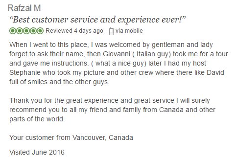 Thank you so much for telling us about your experience Rafzal. #DreamCarsLasvegas