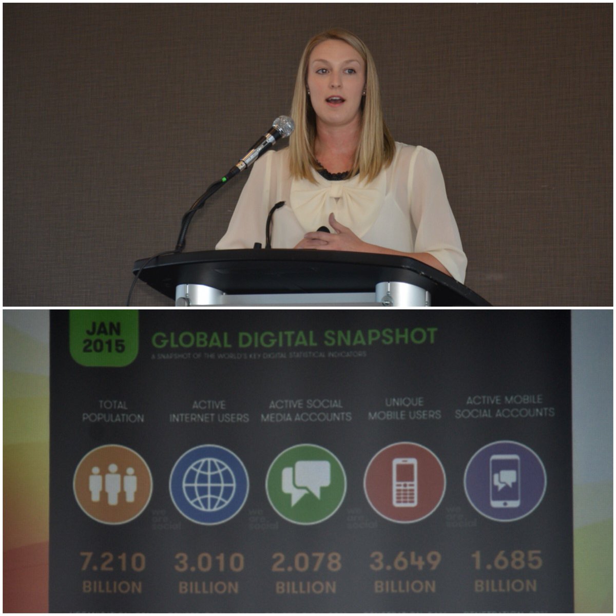 AlexPino7's tweet photo. #REIC2016 @laurbbrown sharing her valuable approach to social media &amp; personal branding. Ottawa National Conference https://t.co/DmRswcp3iV