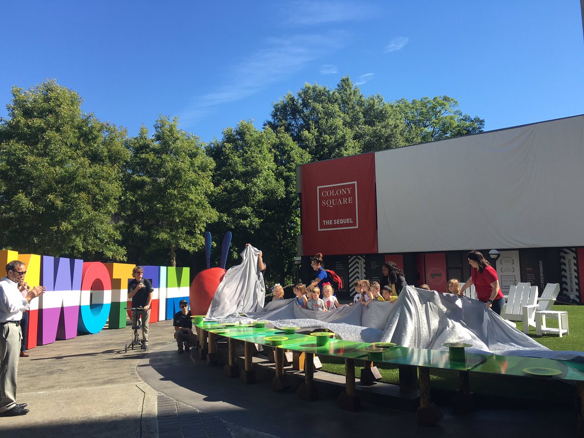 kayjay818's tweet photo. #TheVeryHungryCaterpillar came to life at @ColonySquareATL today! #ReimagineCS #IAmMidtown https://t.co/uWksTZkYET