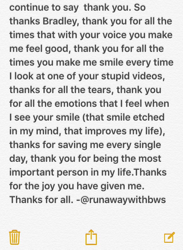runawaywithbws's tweet photo. @TheVampsBrad I just need you for to be happy, that's all. Please read this. -Chiara https://t.co/2OrKCsPTfp