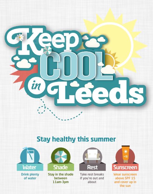 #Leeds, please stay healthy this summer and follow these simple steps.