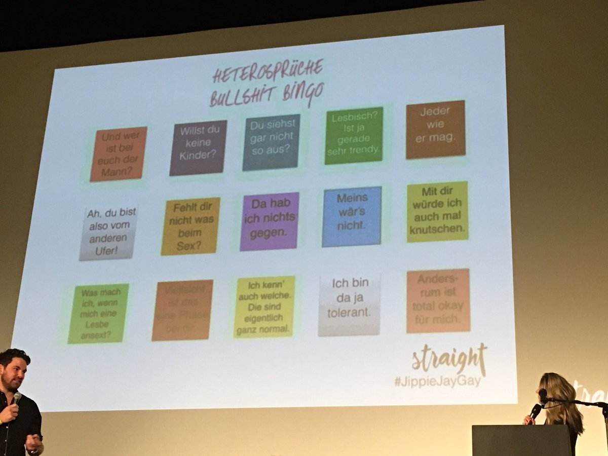 riemreim's tweet photo. .@FrauMutterer presents typical reaction-phrases, when someone says she/he is gay. @STRAIGHT #FemSum16 https://t.co/PdoLSaWg0e