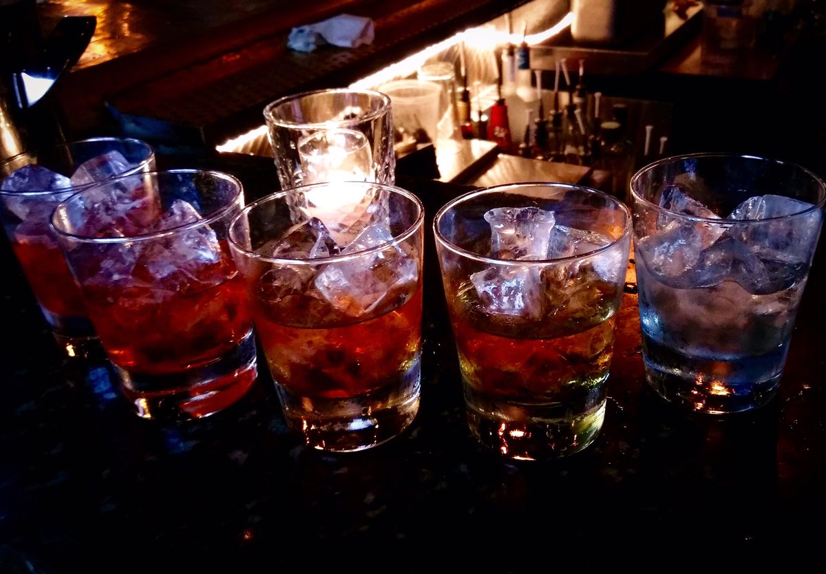 GiltBar's tweet photo. Name your Negroni. Now serving the Classic, Boulevardier, Mezcal, Cognac &amp; White Negroni. Cheers to #negroniweekchi https://t.co/dgg7LwMzfA