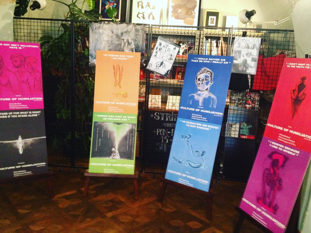 First #exhibition done ! #CultureOfHumiliation #bullying #cyberbullying #artivism