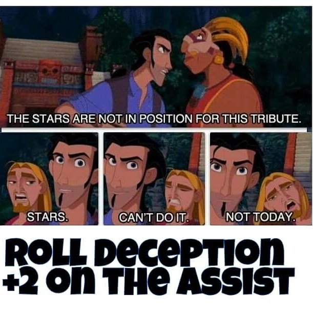nerdimmersion's tweet photo. One of the best tales of a Rogue and Bard on their own adventure #dnd #ElDorado #Deceptioncheck https://t.co/jaO0s5zlGd