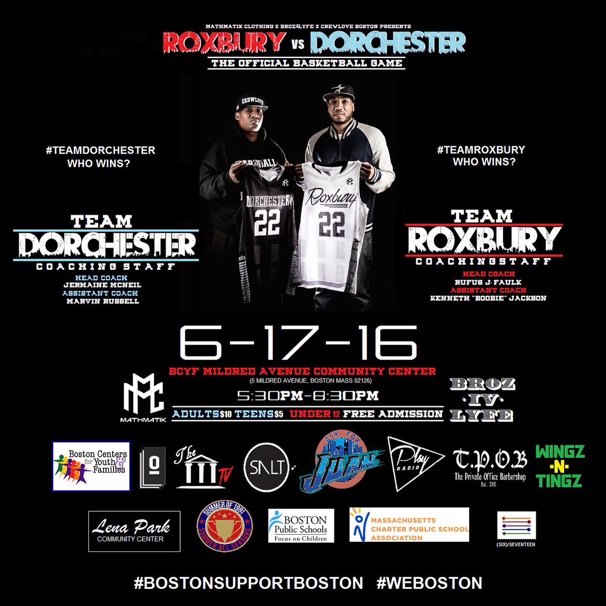 MathMatikClothn's tweet photo. #MMC #B4L #CrewLove #RoxburyVsDorchester #BPSvsBCS #SIXSEVENTEEN #BostonSupportBoston! https://t.co/s7o4pQanzy