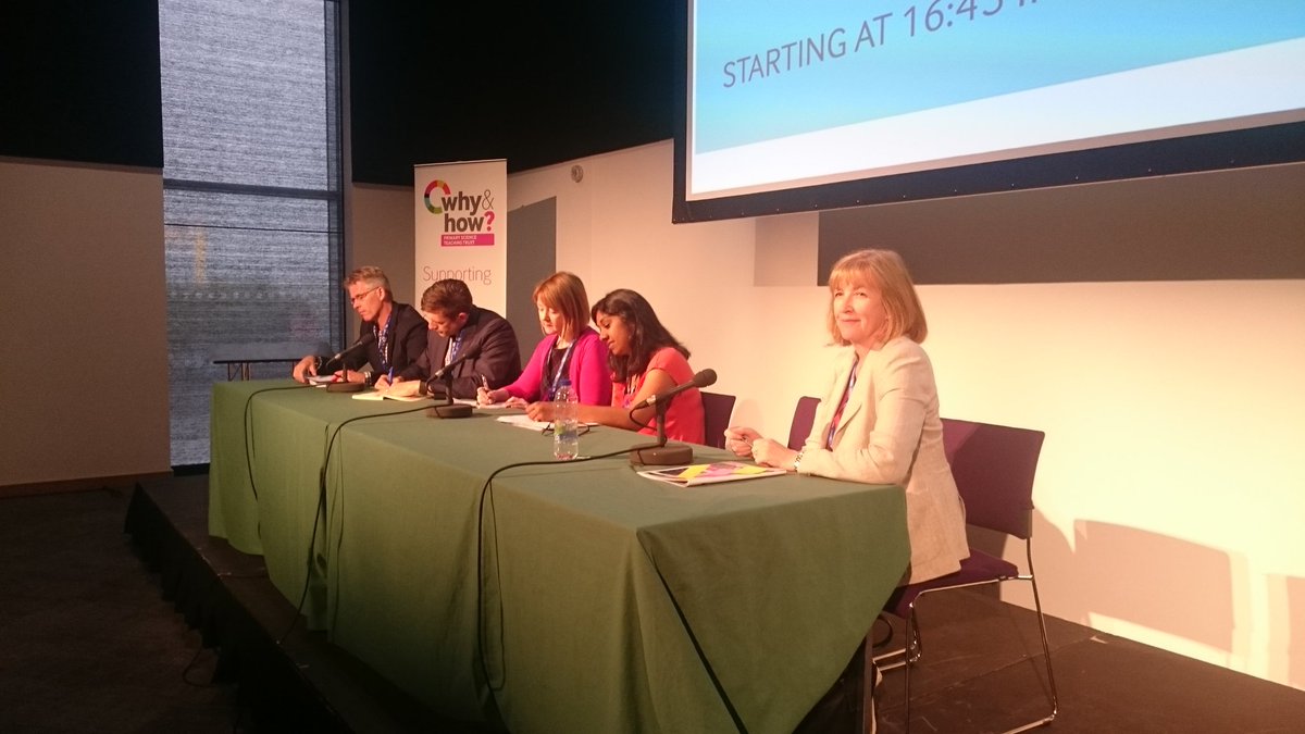 Discussion Panel is ready to go, "evidence informed practice - the rewards and the challenges" #PSTTBelfast