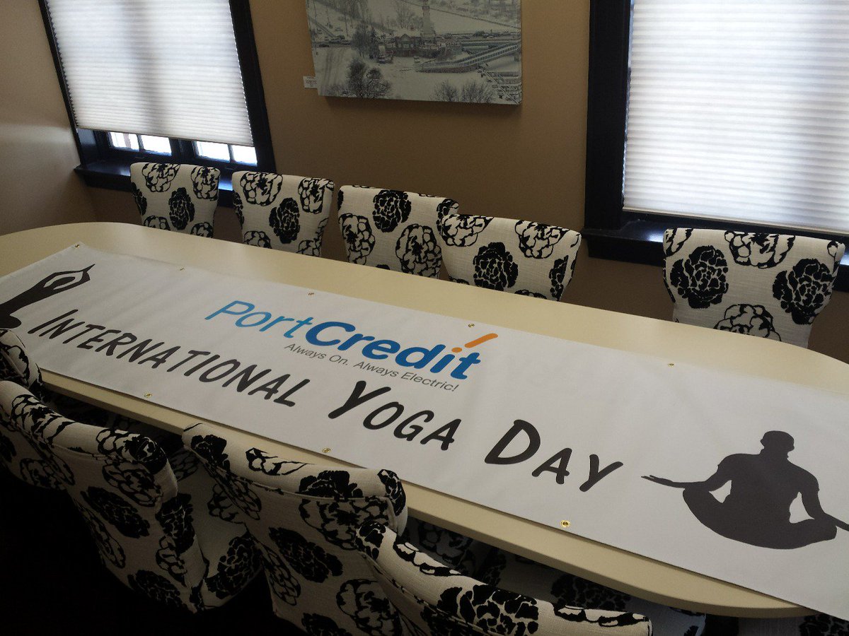 Join us for Yoga in Memorial Park on June 21 5-8pm. Banners are officially ready!