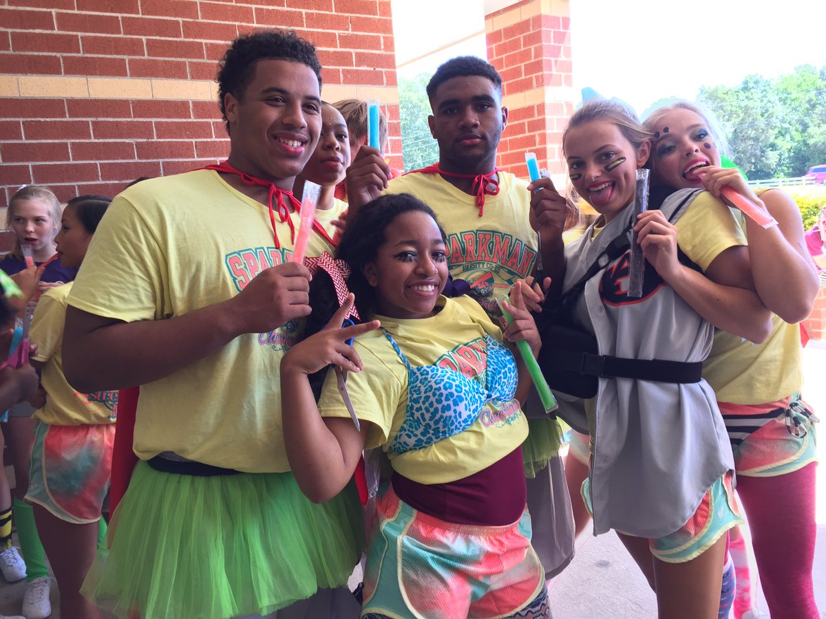 shssparkman's tweet photo. Wacky Dress Day at Sparkman Cheer Clinic @PrinChrisShaw @SparkmanPTO @MadCoSchools https://t.co/aYF3wN6jKu