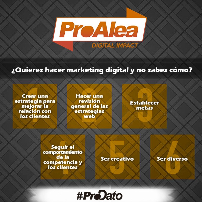 Cris_bass7's tweet photo. ¿Quieres hacer marketing digital y no sabes cómo? Aquí te lo decimos en estos sencillos pasos. #ProaleaVe #ProDato https://t.co/4ni9lTZBOS