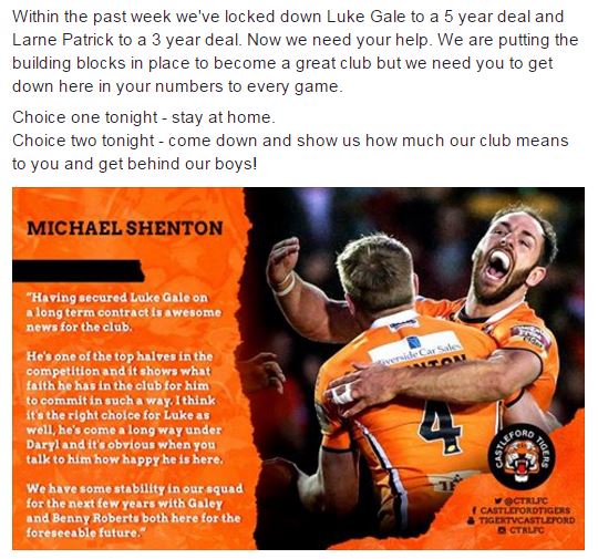 Come on Cas fans we really need to see you here at the Jungle tonight, just over 3 hours to kick off #COYF