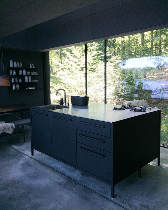 Lime_Lace's tweet image. Fab Black Kitchen! #DesignIdeas #Interiors #InteriorDesign #Kitchen