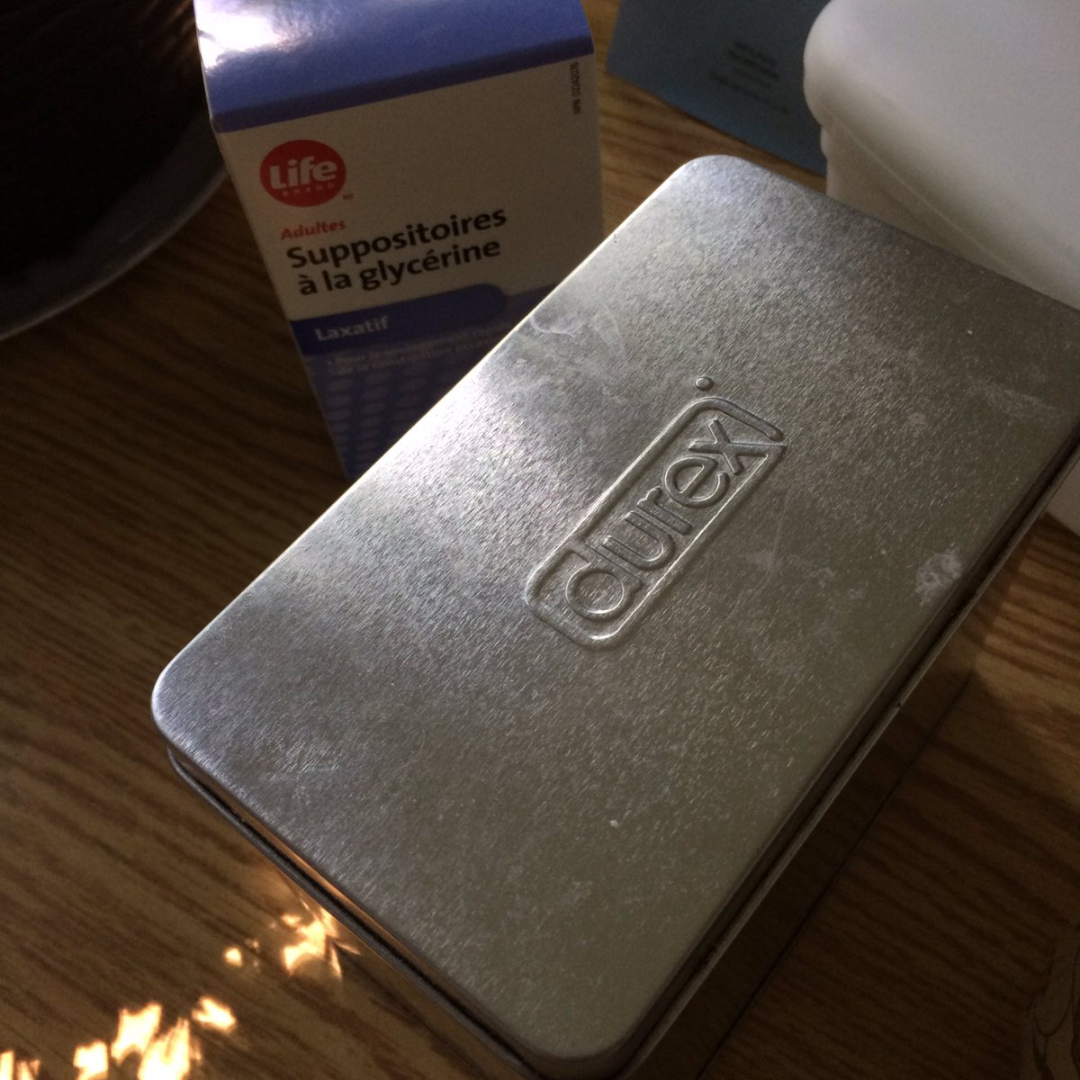 PrincessFeeFi's tweet image. This is at my grandpa's house and I always giggle when I see it! #YouOldDog #safesex #oldpeople 😂