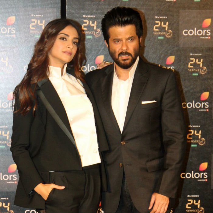 moviesndtv's tweet photo. Pics - Dhina Dhin Dha: @AnilKapoor, @aamir_khan, @sonamakapoor Launch #24Trailer https://t.co/5DsLxZtMIH https://t.co/neAmEkS0et
