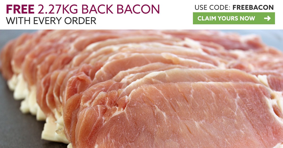 westingourmet's tweet photo. Free 2.27kg on any order use code FREEBACON https://t.co/yffpT6AQdd https://t.co/DnGogO6rpw