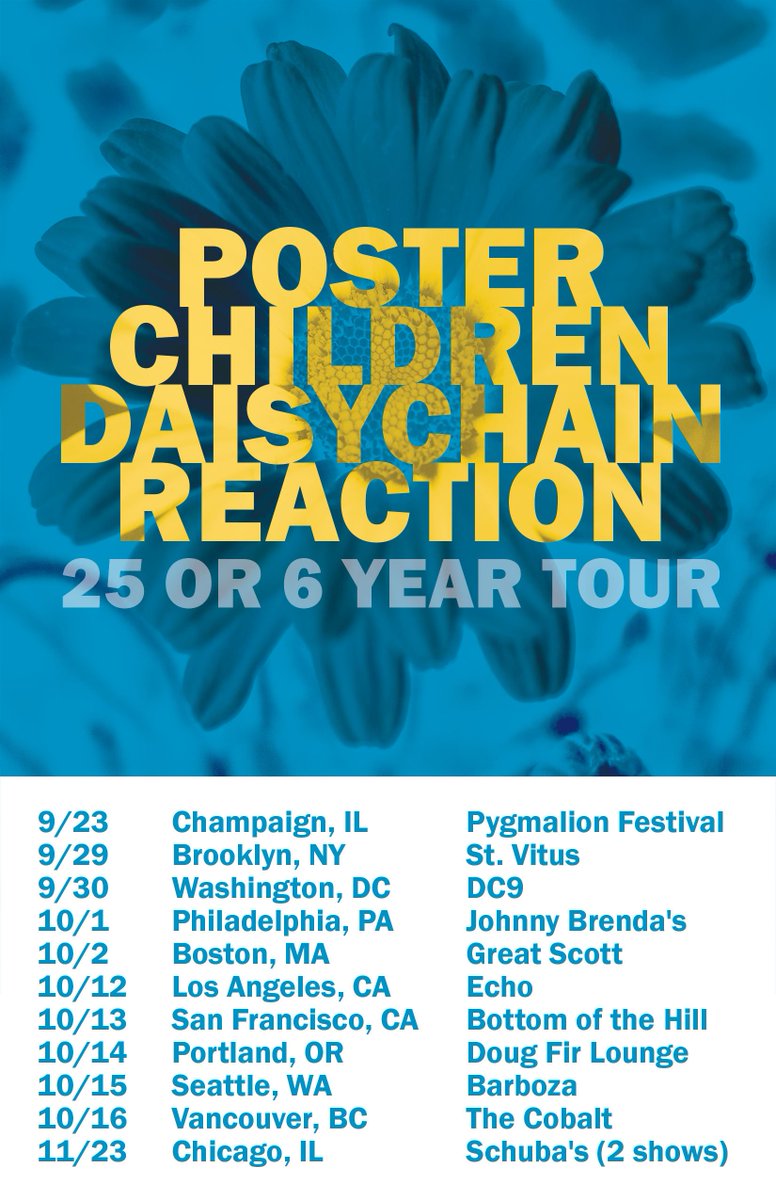 We're going on tour! Tickets on sale Friday, June 10th at 11am Central on posterchildren.com