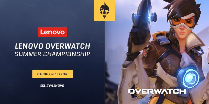 We're giving away €1000 in our <a href="/PlayOverwatch/">Overwatch</a> <a href="/lenovo_UKI/">Lenovo UK & Ireland</a> Summer Championship - egl.tv/lenovo #Overwatch