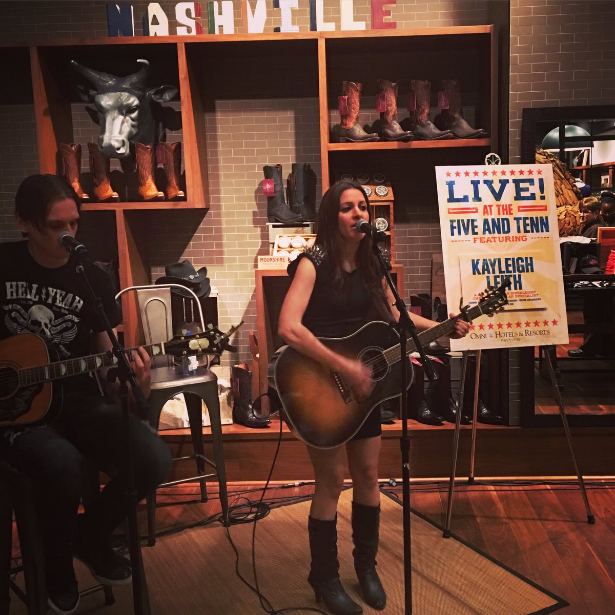<a href="/kayleighleith/">Kayleigh Leith</a> is about to take the stage for LIVE! at the Five and TENN! #liveatthefiveandtenn #fiveandtenn