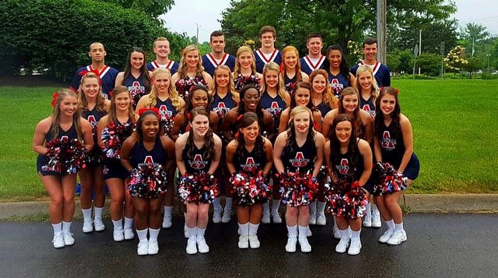 AmeriCheer87's tweet photo. After a long hard work week. We'd like to present our 2016 Summer Staff! They are amazing and #OwnTheSidelines !! https://t.co/vt35PNDVlj