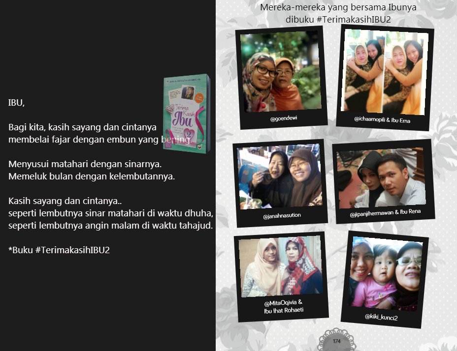 Cinta Ibu selalu lembut, selembut sinar matahari di waktu Dhuha..

*Buku #TerimakasihIBU2