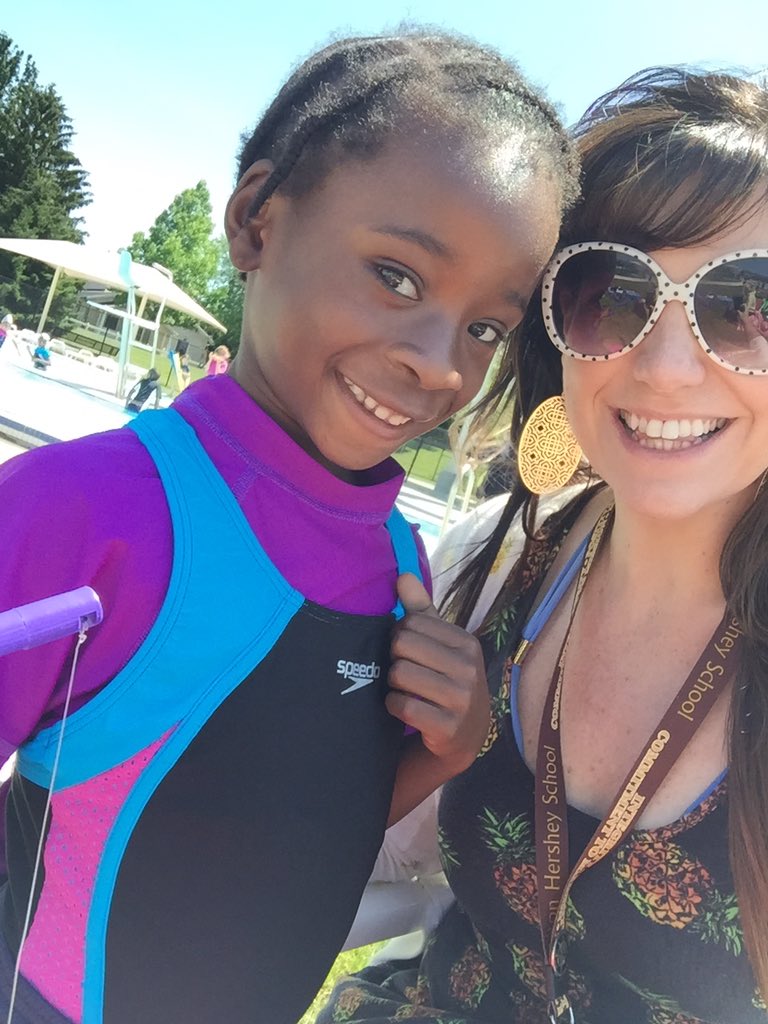 MrsHallidays4th's tweet photo. The smell of #coppertone the sound of splashing, squealing second graders..it must be #poolday @miltonhershey #wermh https://t.co/uggApmHO7r