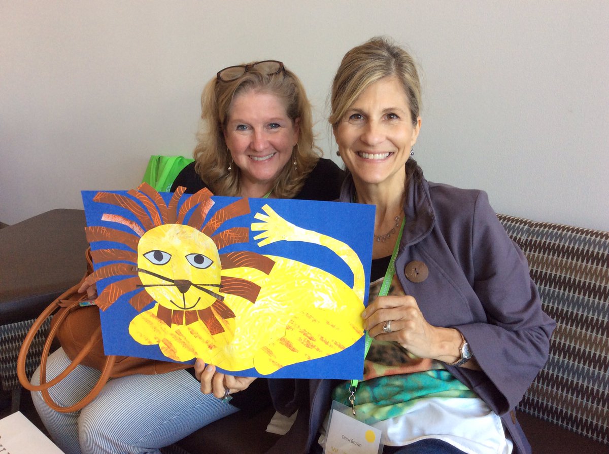 laurarice247's tweet photo. Eric Carle with Kirby Meng @kbmeng and @dpbrown99 #WACEdConf16 https://t.co/eVyXMVRlNi
