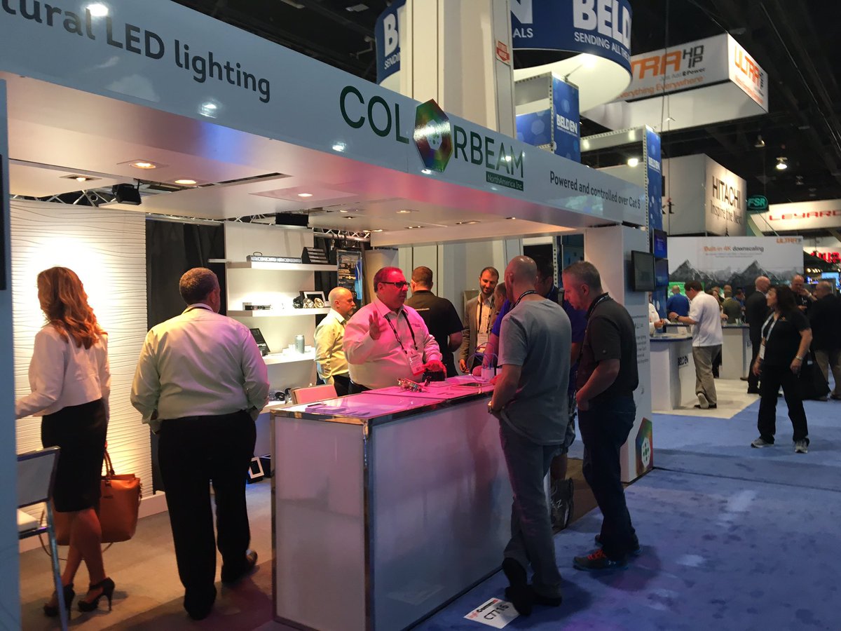 colorbeam_na's tweet photo. InfoComm day 2 in full effect #InfoComm16 https://t.co/78D5gisEJa