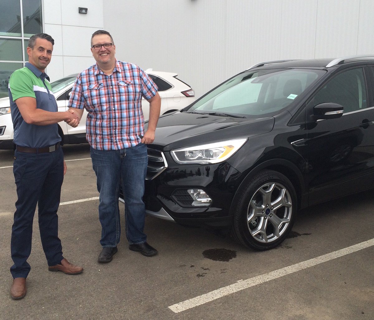 881TheOne's tweet photo. Shayne Zender presenting @Gruff881 with the new #Gruffmobile from @ZenderFord https://t.co/lUscDDkpMG