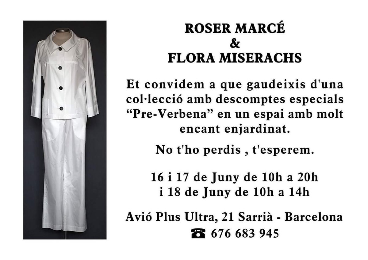 RoserMarce's tweet photo. Tienes la oportunidad de ver un espacio único en Barcelona. ¡¡Porque no vienes a vernos!! https://t.co/h9PpfAQbi6