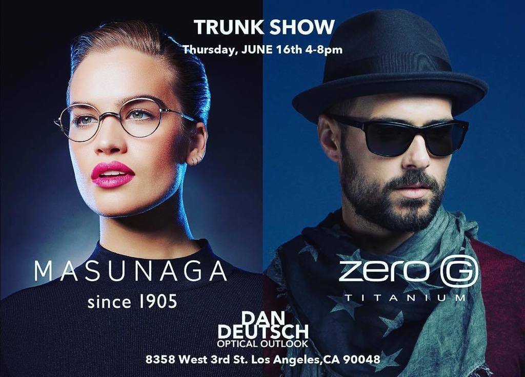 dandeutschoo's tweet photo. Friday June 16 @westthirdstreet come shop our trunk show featuring @zerogeyewear and @masunaga1905. See you there! … https://t.co/KRWJPDejzm