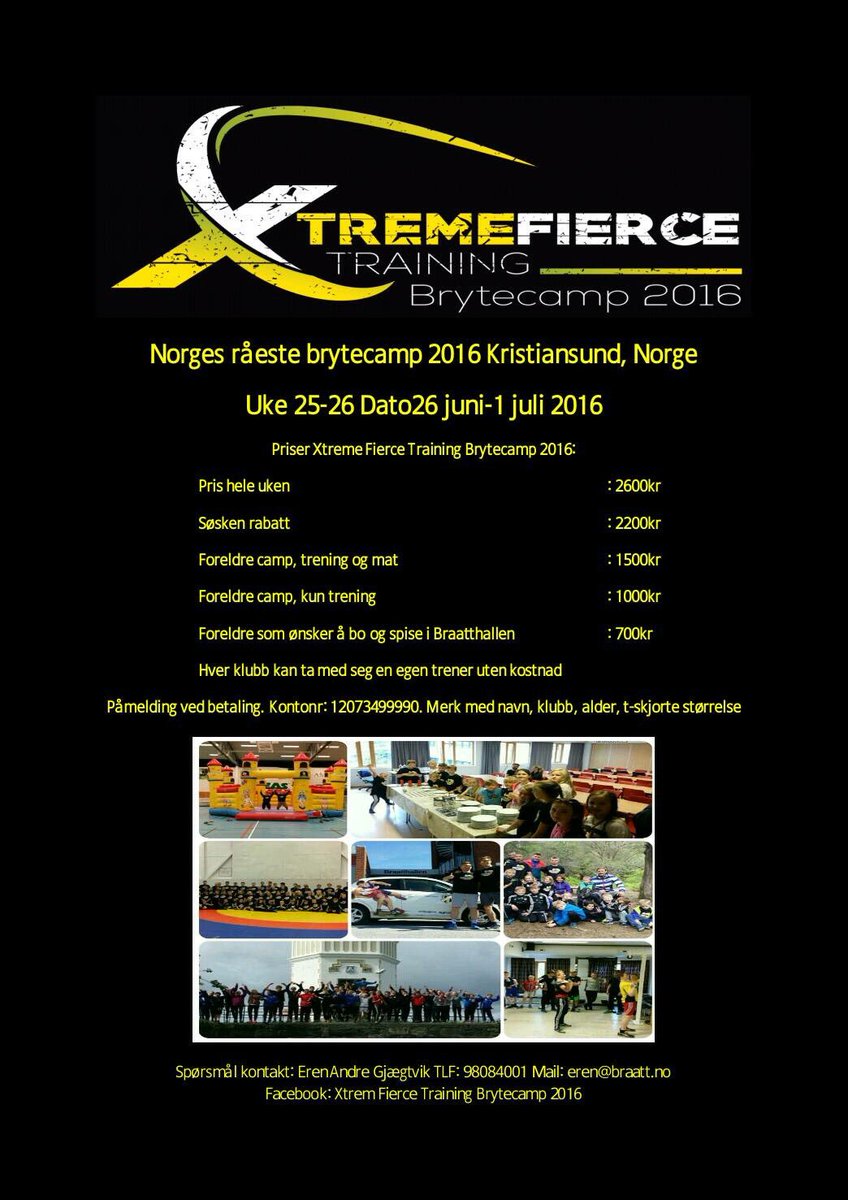 Norges råeste og beste brytecamp i Braatthallen starter snart
