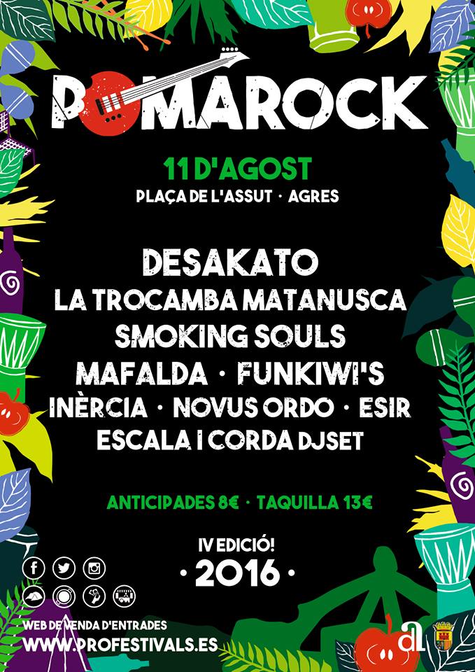 Si vols guanyar una entrada per al #PomaRock2016 :
-Feu RT y FAV al cartell del #PomaRock2016 
-Seguir a <a href="/Poma_Rock/">PomaRock-Agres</a>