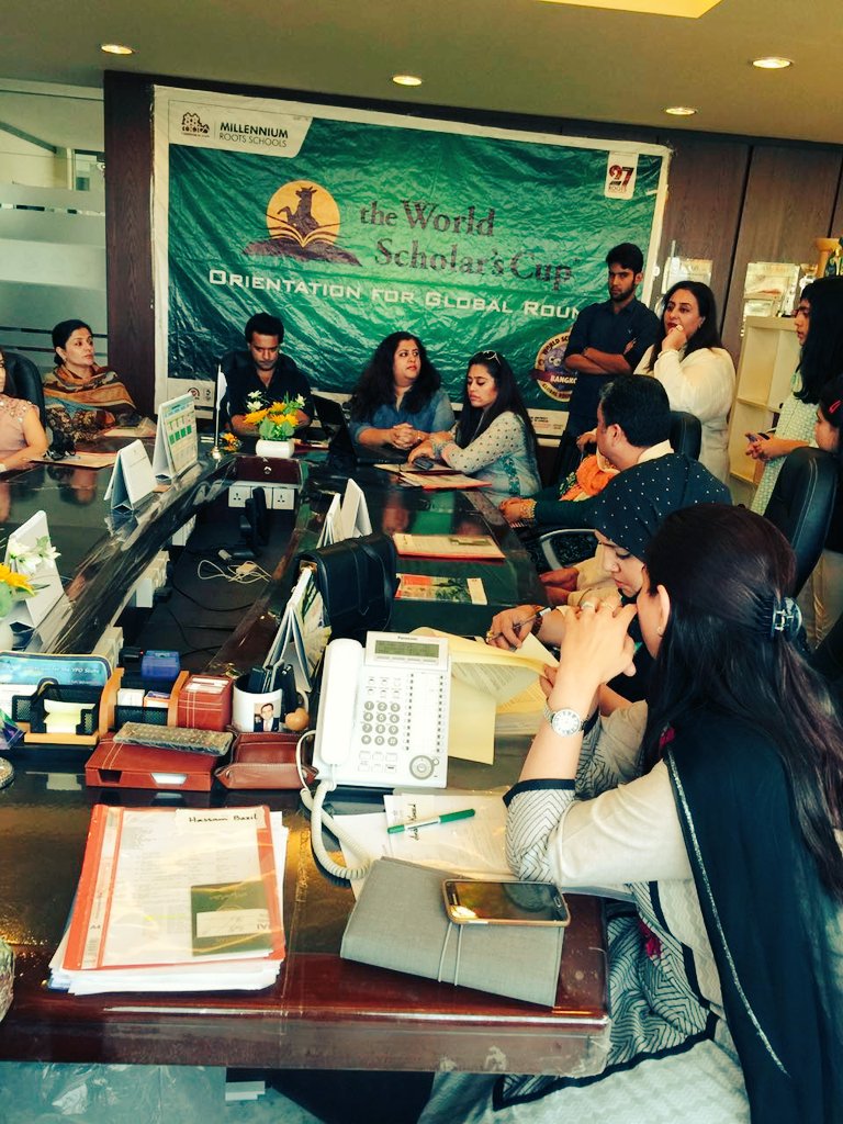 TME_Pakistan's tweet photo. #worldscholar'scup @AIS_Thailand #Orientation for #globalround https://t.co/RLLIbQc1dQ