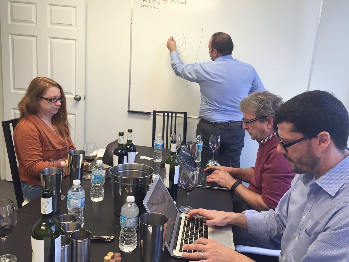 Winemaker Ernesto Bajda taking our friends at <a href="/WineAlignReview/">@WineAlign</a> through the lineup of <a href="/CatenaMalbec/">Catena</a> wines