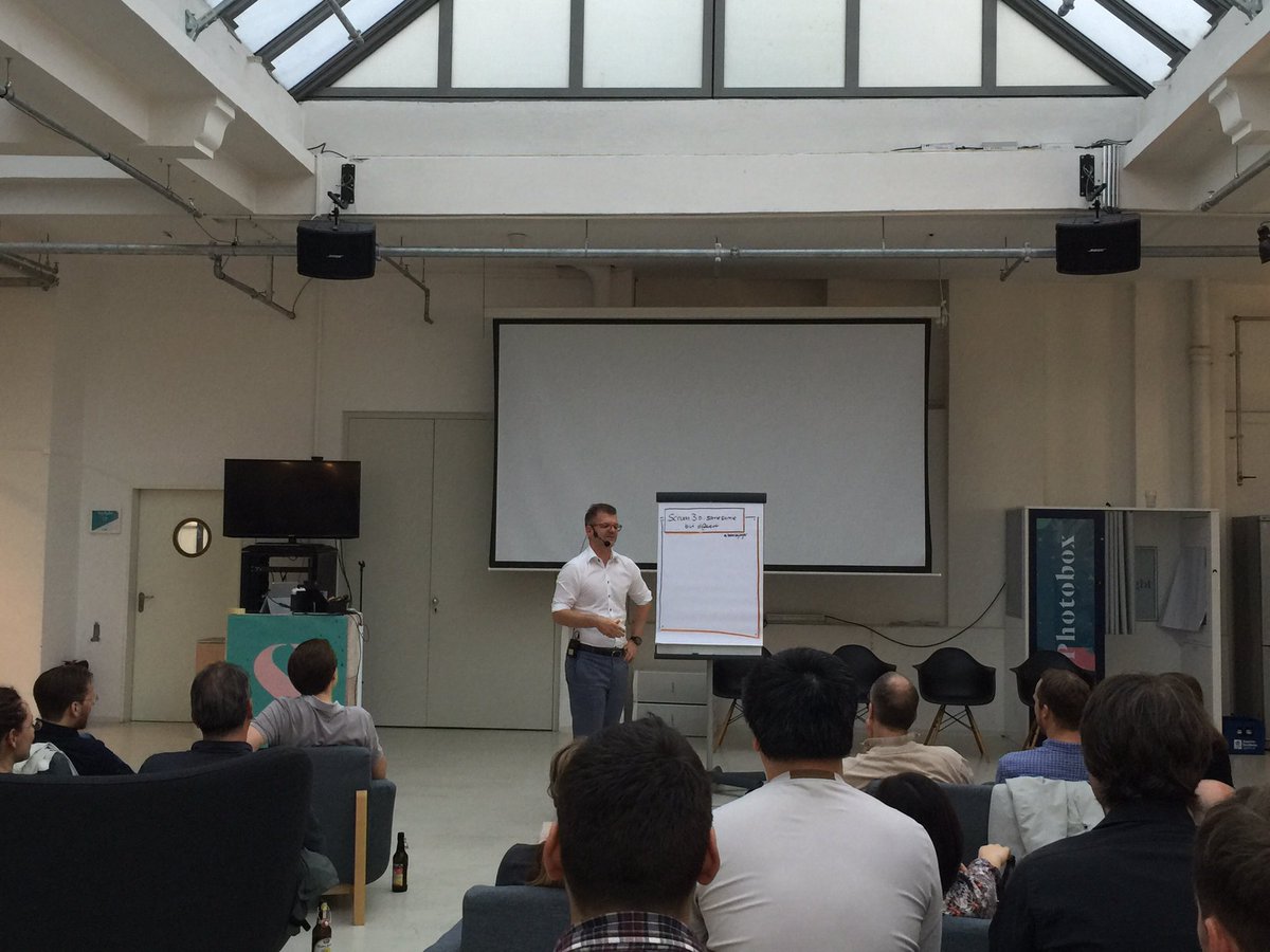 sebwebdev's tweet image. Listening to @borisgloger at @agilemunich_org talking about "Scrum 3.0"