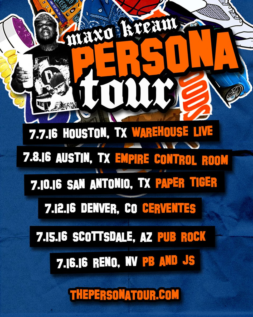 MAXOKREAM's tweet photo. Persona Tour comin up. https://t.co/ZjAAZXW1Vb https://t.co/1xjHBXGGMa