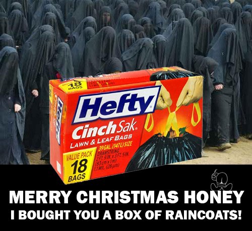 paladinwire1875's tweet photo. #tbt #isis #daeshbags #hefty #raincoats #merrychristmas https://t.co/3D8STbMi3q