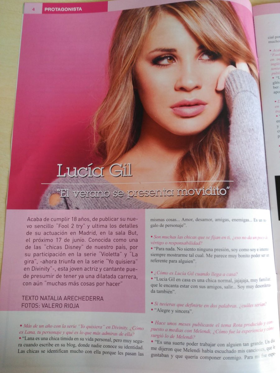 HechosESLucia's tweet photo. Nueva entrevista de Lucía para la revista Zitus Madrid. (vía @confidnt5h) https://t.co/PJ7TvcoNn0