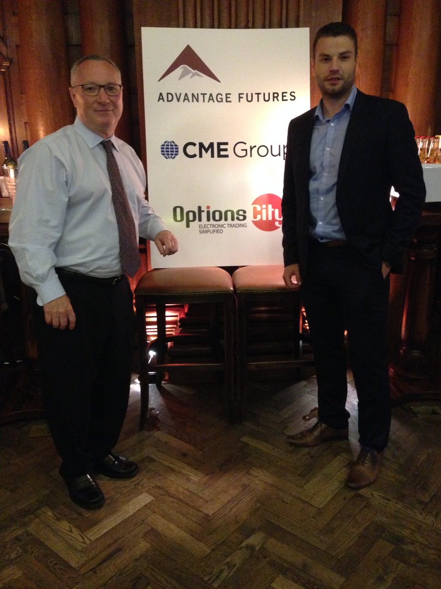 FuturesNews's tweet photo. Mike O'Malley & @shaneocalla777, Bus Dev, @FuturesNews event with @CMEGroup @OptionsCity at @tradinghouse #IDX2016 https://t.co/DF7wnj8HbN
