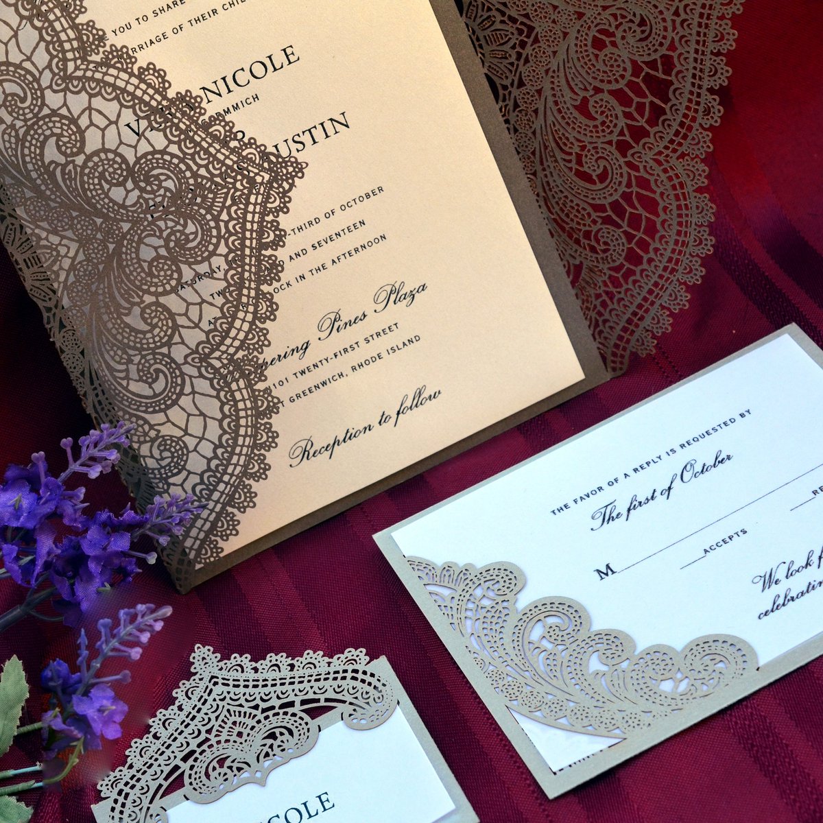 PPPStationery's tweet photo. Introducing one of our new designs for 2016 Chantilly Lace! Elegance &amp; timelessness in paper! PrettyPartyPaper https://t.co/DYxOWMVYq0