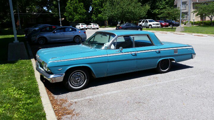 CruzinGT's tweet photo. #Impalla on UofE campus. We all drove these when I was there. But I had ugly 65 Ford. https://t.co/TlHFcQa9jg